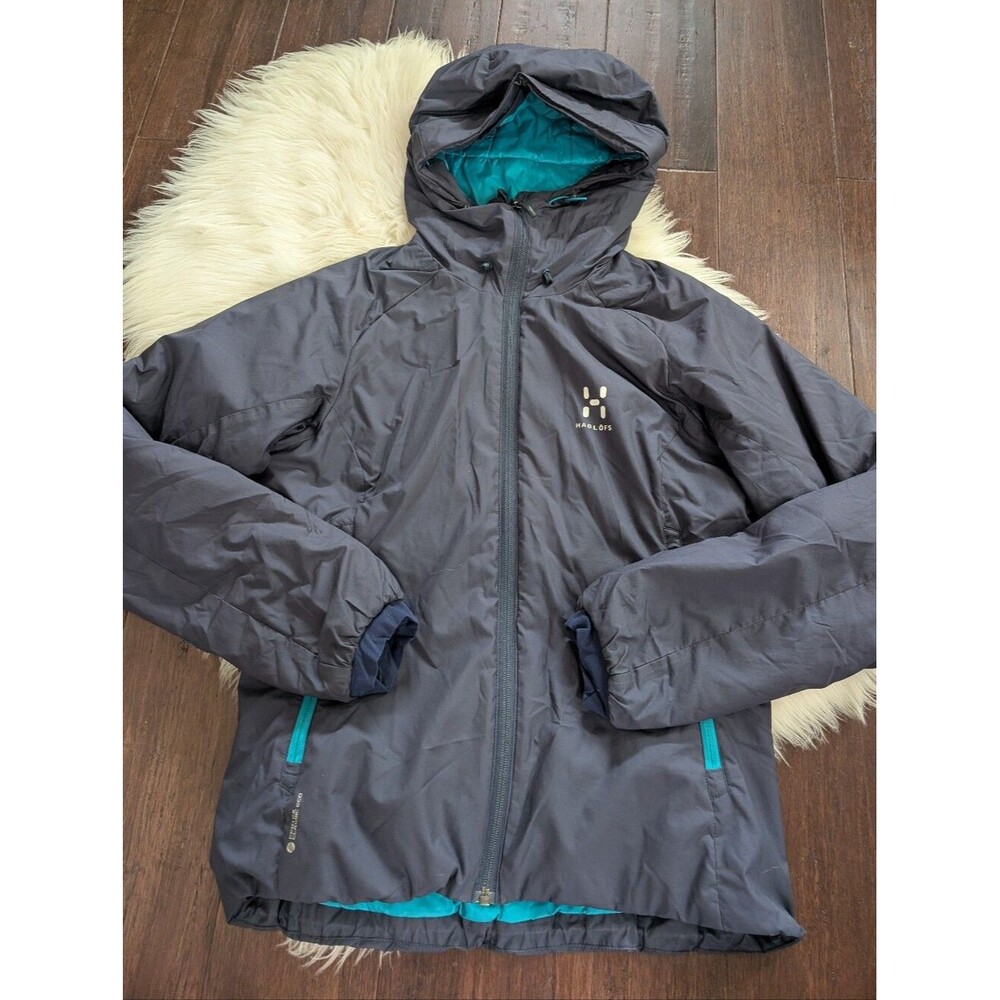 Haglöfs Barrier III Q Gray Insulated Hooded Jacket XS Pertex Classic